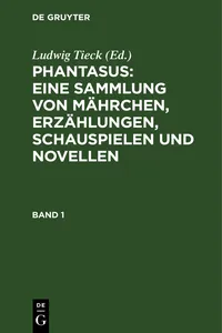 Phantasus: Eine Sammlung von Mährchen, Erzählungen, Schauspielen und Novellen_cover