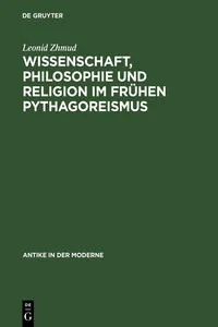 Wissenschaft, Philosophie und Religion im frühen Pythagoreismus_cover