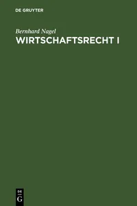 Wirtschaftsrecht I_cover