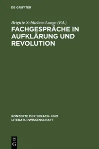 Fachgespräche in Aufklärung und Revolution_cover