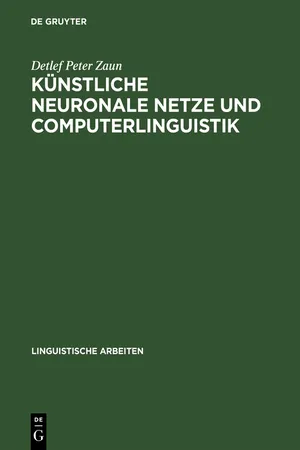 Künstliche neuronale Netze und Computerlinguistik