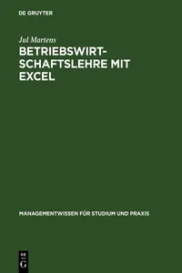 Betriebswirtschaftslehre mit Excel_cover