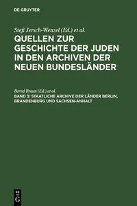 Staatliche Archive der Länder Berlin, Brandenburg und Sachsen-Anhalt_cover