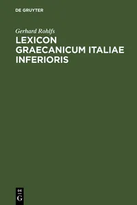 Lexicon Graecanicum Italiae Inferioris_cover