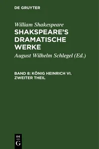 König Heinrich VI. Zweiter Theil_cover