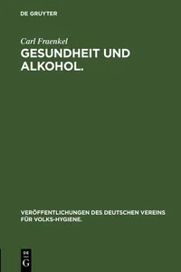 Gesundheit und Alkohol._cover