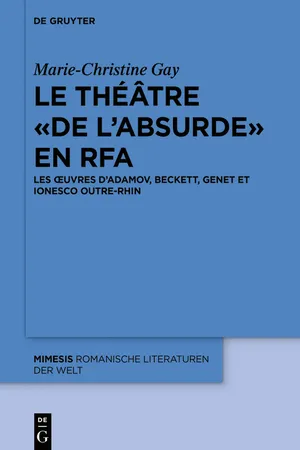 Le théâtre « de l'absurde » en RFA