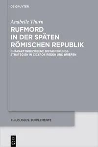 Rufmord in der späten römischen Republik_cover