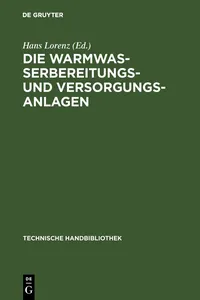 Die Warmwasserbereitungs- und Versorgungsanlagen_cover