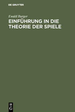 Einführung in die Theorie der Spiele