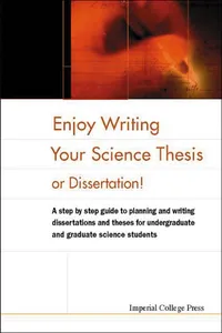 Enjoy Writing Your Science Thesis or Dissertation!_cover