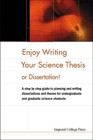 Enjoy Writing Your Science Thesis or Dissertation!