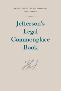 Jefferson's Legal Commonplace Book_cover