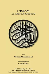 L'Islam La religion de l'humanité_cover