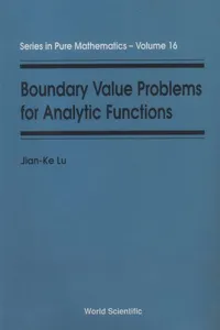 Boundary Value Problems For Analytic Functions_cover