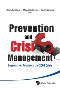 Prevention And Crisis Management: Lessons For Asia From The 2008 Crisis_cover