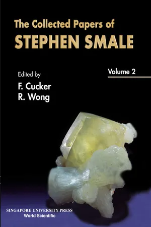 Collected Papers Of Stephen Smale, The (In 3 Volumes) - Volume 2