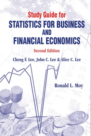 Study Guide For Statistics For Business And Financial Economics