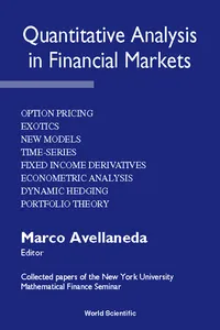 Quantitative Analysis In Financial Markets: Collected Papers Of The New York University Mathematical Finance Seminar_cover