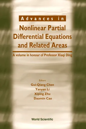 Advances In Nonlinear Partial Differential Equations And Related Areas: A Volume In Honor Of Prof Xia