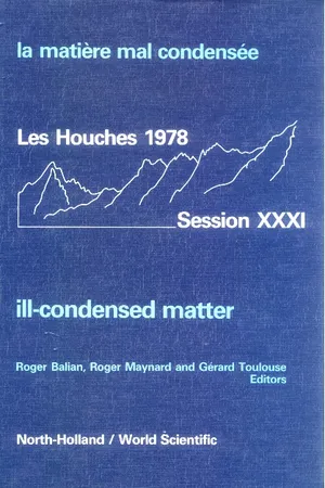 Ill-condensed Matter: Les Houches Session Xxxi