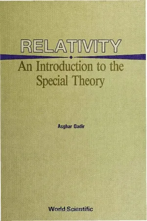 Relativity : An Introduction To The Special Theory