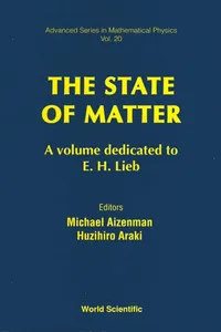 State Of Matter: A Volume Dedicated To E H Lieb_cover