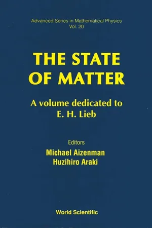 State Of Matter: A Volume Dedicated To E H Lieb