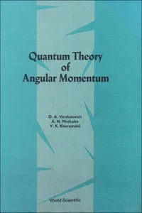 Quantum Theory Of Angular Momemtum_cover