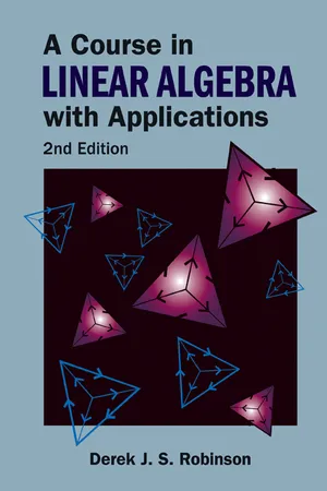 A Course in Linear Algebra with Applications