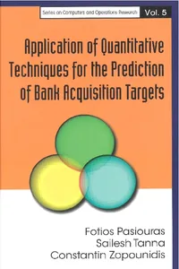 Application Of Quantitative Techniques For The Prediction Of Bank Acquisition Targets_cover