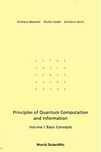 Principles Of Quantum Computation And Information - Volume I: Basic Concepts_cover