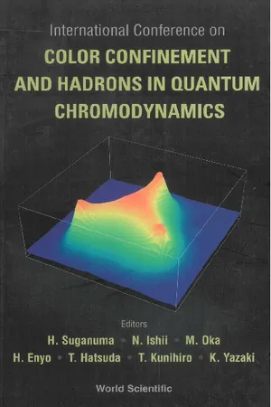 Color Confinement And Hadrons In Quantum Chromodynamics, Proceedings Of The International Conference