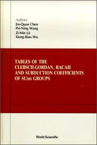 Tables Of Clebsch-gordan, Racah And Subduction Coefficients Of Su Groups_cover