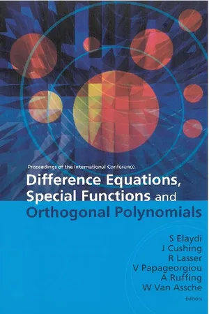 Difference Equations, Special Functions And Orthogonal Polynomials - Proceedings Of The International Conference