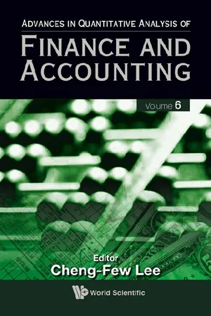 Advances In Quantitative Analysis Of Finance And Accounting (Vol. 6)