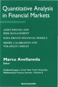 Quantitative Analysis In Financial Markets: Collected Papers Of The New York University Mathematical Finance Seminar_cover