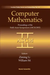 Computer Mathematics: Proceedings Of The Sixth Asian Symposium_cover