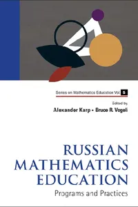 Russian Mathematics Education: Programs And Practices_cover