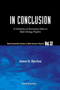 In Conclusion: A Collection Of Summary Talks In High Energy Physics_cover