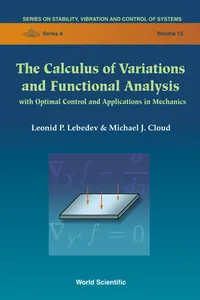Calculus Of Variations And Functional Analysis, The: With Optimal Control And Applications In Mechanics_cover