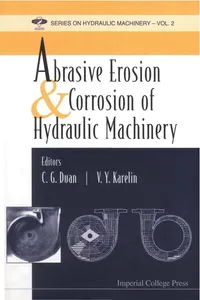 Abrasive Erosion And Corrosion Of Hydraulic Machinery_cover