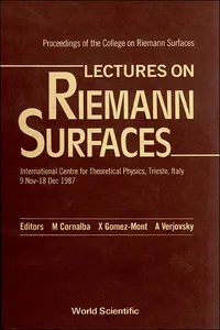 Lectures On Riemann Surfaces - Proceedings Of The College On Riemann Surfaces_cover