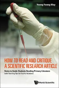 How to Read and Critique a Scientific Research Article_cover