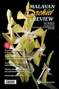 Malayan Orchid Review - Volume 49_cover