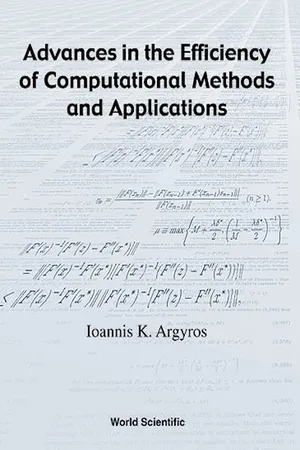 Advances in the Efficiency of Computational Methods and Applications