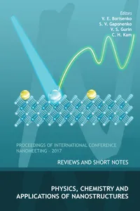 Physics, Chemistry And Application Of Nanostructures: Reviews And Short Notes To Nanomeeting-2017_cover