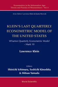 Klein's Last Quarterly Econometric Model of the United States_cover