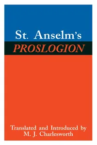 St. Anselm's Proslogion_cover