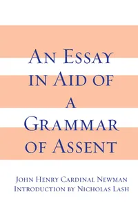 Essay in Aid of A Grammar of Assent, An_cover